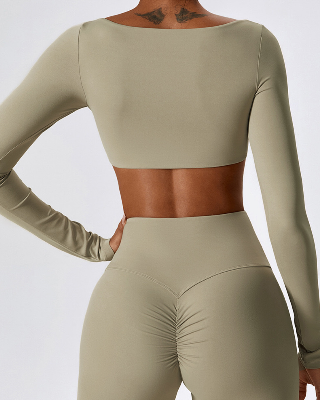 UltraLux Cropped Performance Long Sleeve Top