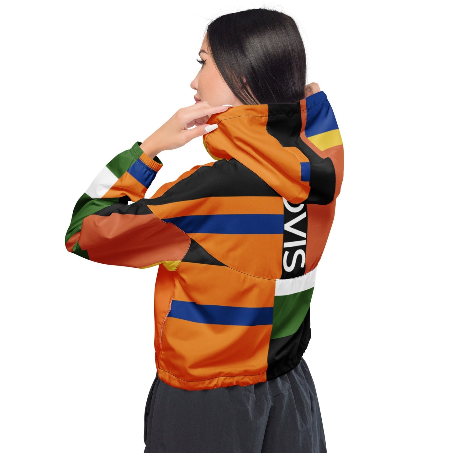 RÊUNION RUGBY Women’s cropped windbreaker YOURNATURALMANE
