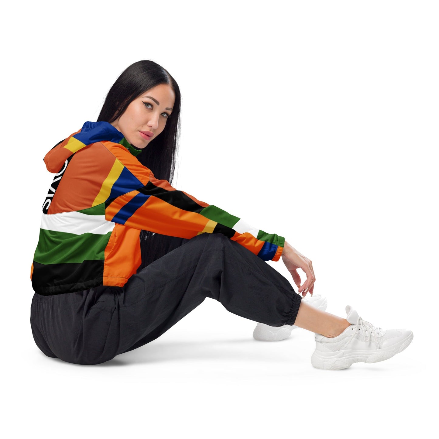 RÊUNION RUGBY Women’s cropped windbreaker YOURNATURALMANE