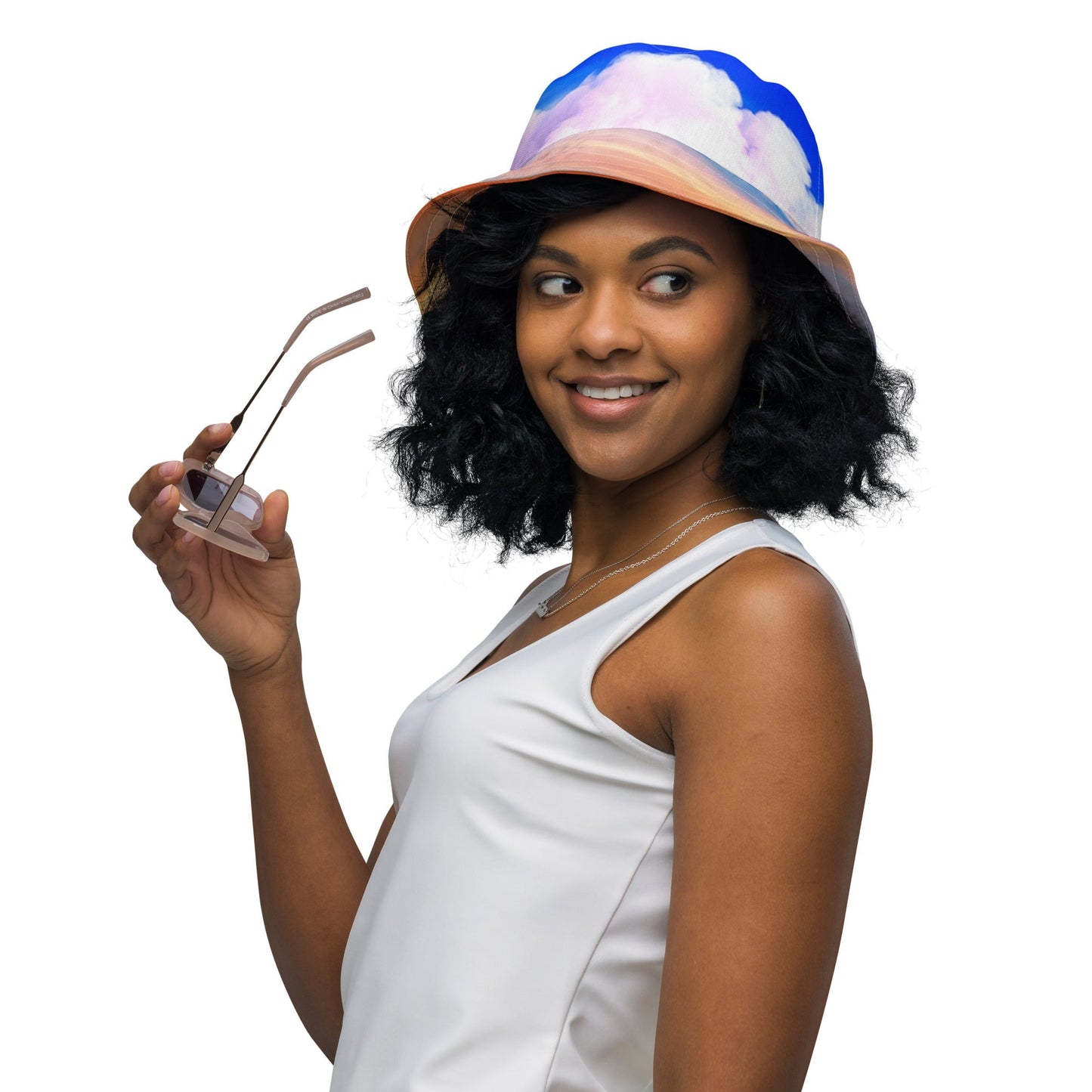 SUNSET CLOUDS Reversible bucket hat YOURNATURALMANE
