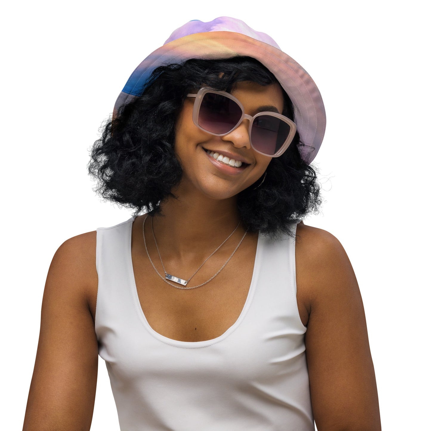SUNSET CLOUDS Reversible bucket hat YOURNATURALMANE