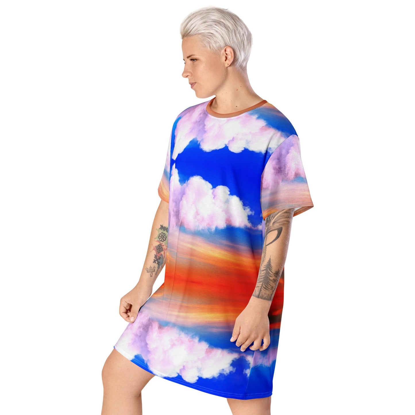 SUNSET CLOUDS T-shirt dress YOURNATURALMANE
