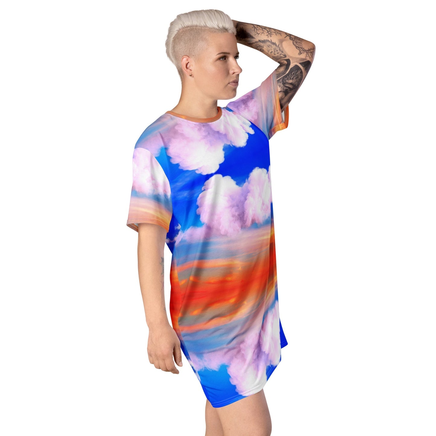 SUNSET CLOUDS T-shirt dress YOURNATURALMANE