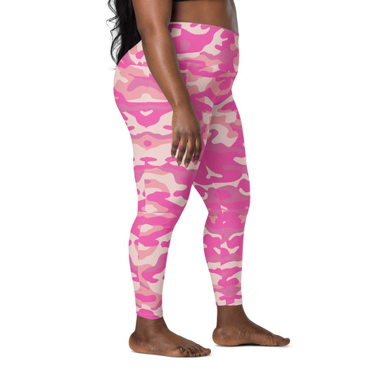 Pink Camo Leggings with pockets