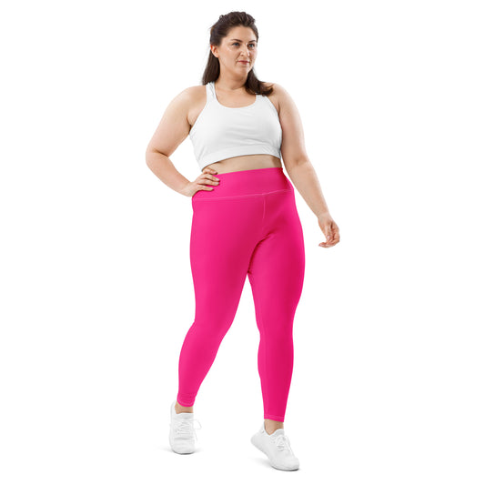 Pinky Barbie on the Brain Plus Size UltraLux Yoga Leggings