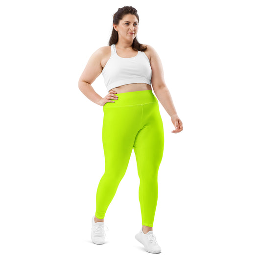 Lemon Lime Juice UltraLux Plus Size Yoga Leggings