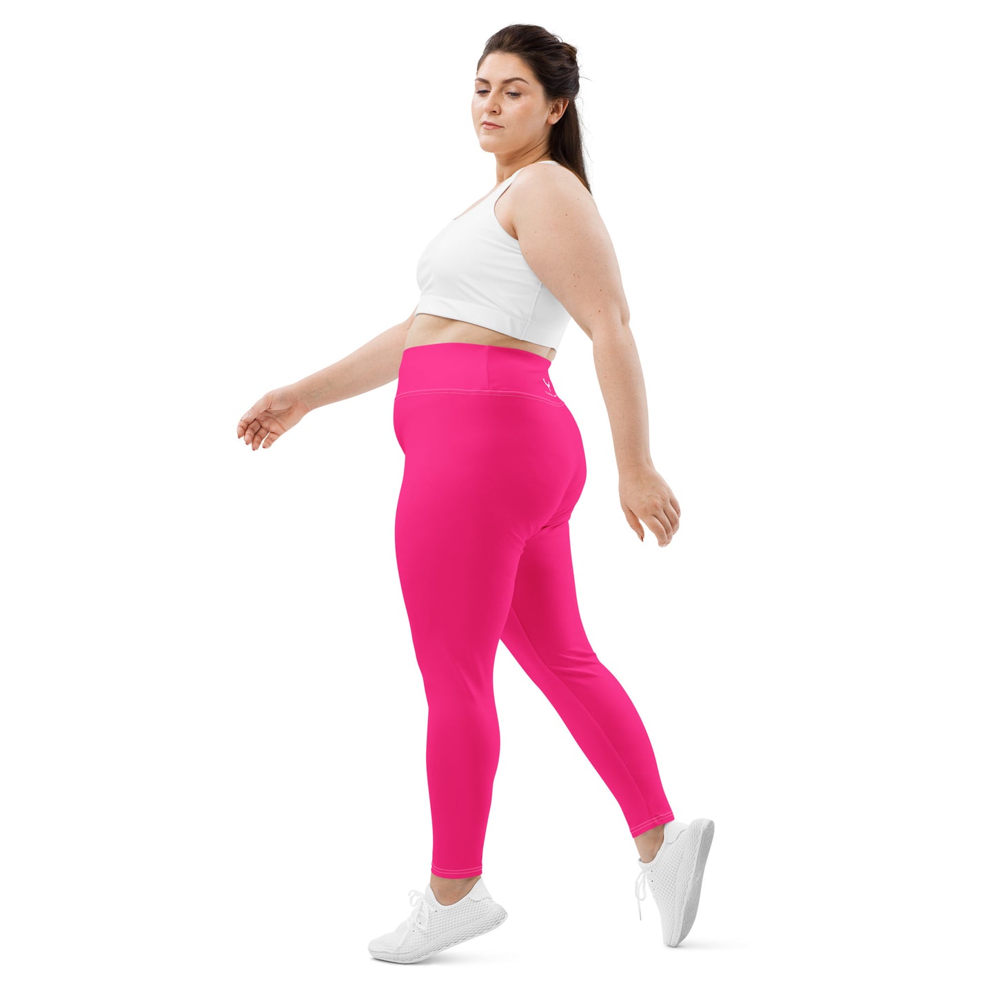 Pinky Barbie on the Brain Plus Size UltraLux Yoga Leggings