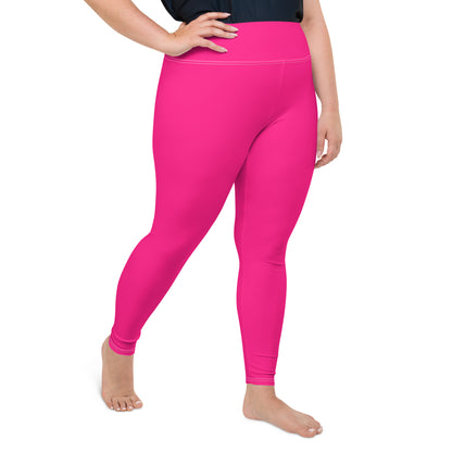 Pinky Barbie on the Brain Plus Size UltraLux Yoga Leggings