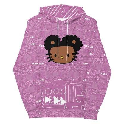 Hello Tribal me Afro  Kitty Unisex Hoodie