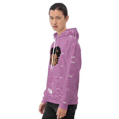 Hello Tribal me Afro  Kitty Unisex Hoodie