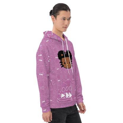 Hello Tribal me Afro  Kitty Unisex Hoodie