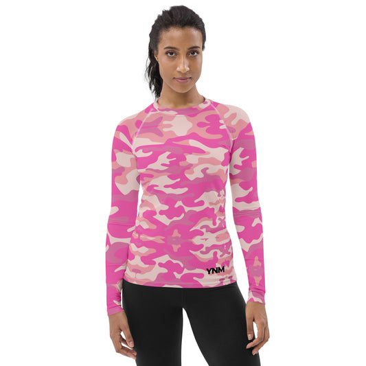 Pink Camo Women's Rash Guard