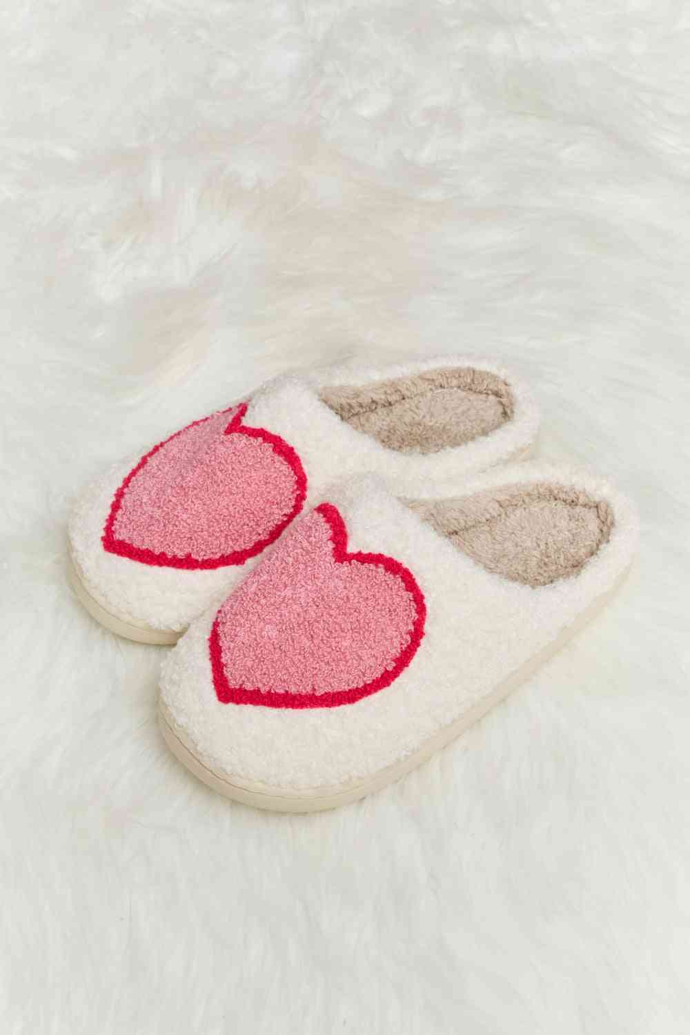 Printed Plush Slide Slippers