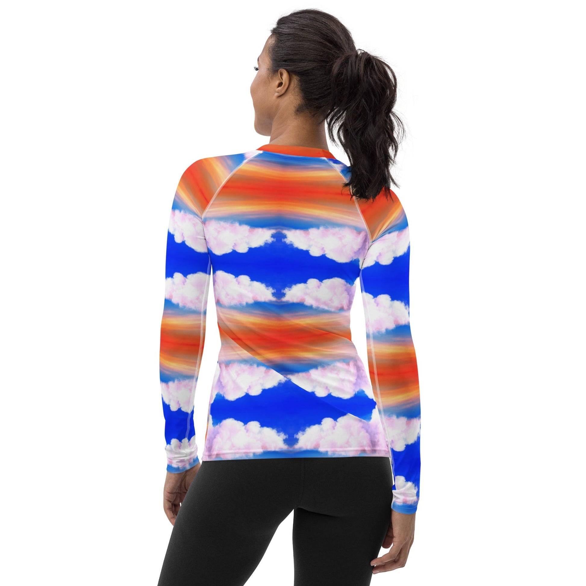 Women's Rash Guard SUNSET CLOUD YOURNATURALMANE 