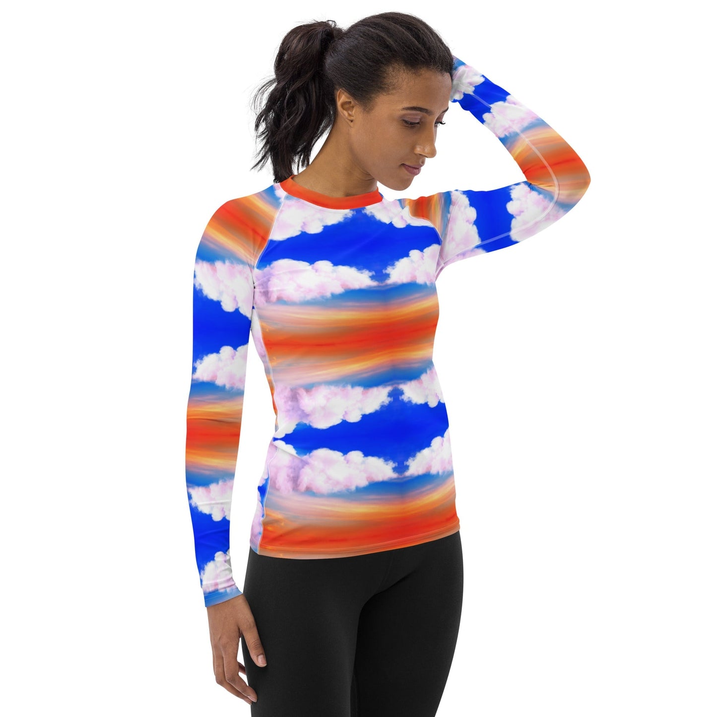 Women's Rash Guard SUNSET CLOUD YOURNATURALMANE 