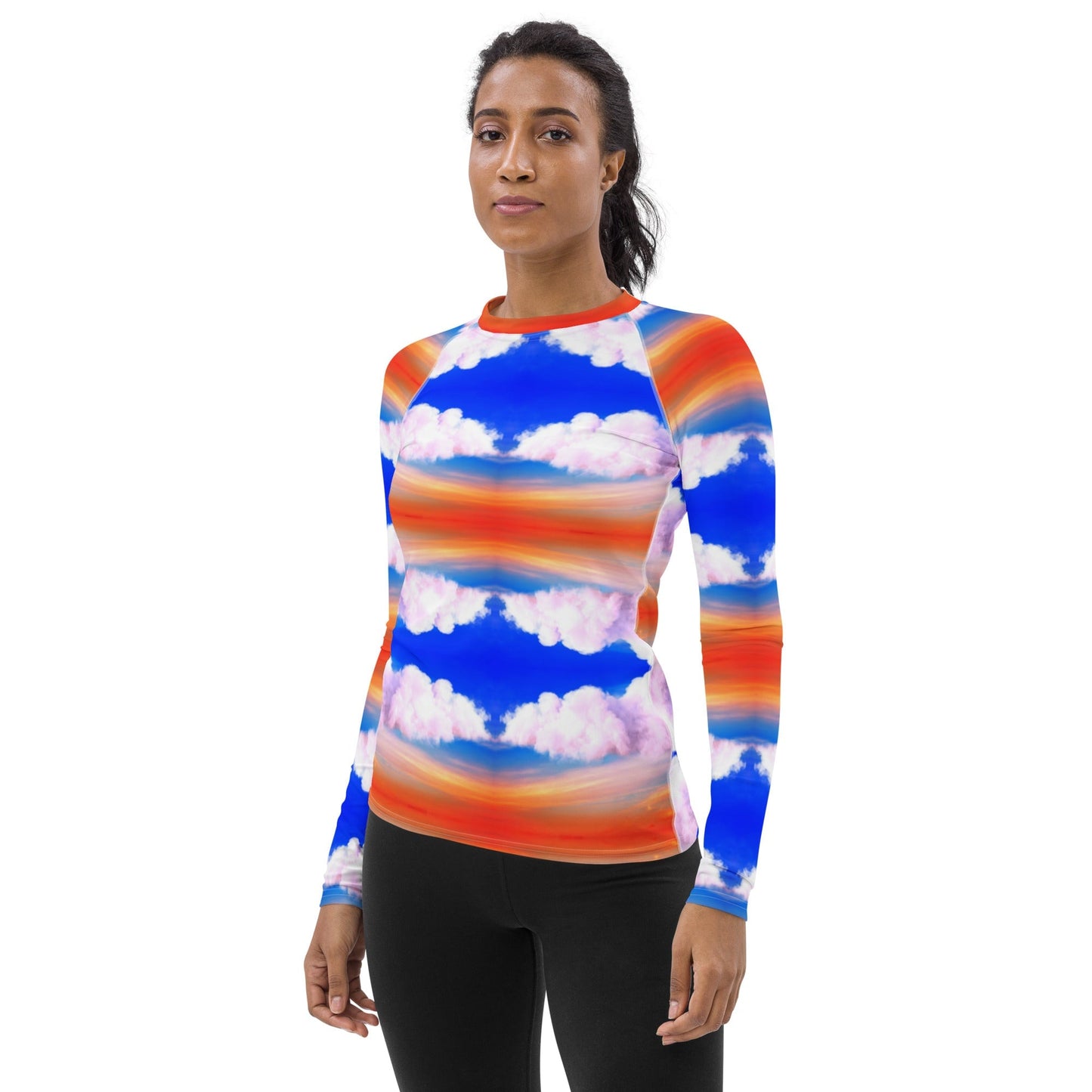 Women's Rash Guard SUNSET CLOUD YOURNATURALMANE 